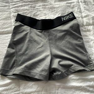 Nike gray spandex shorts